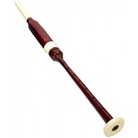 Practice Chanter Brown Wood in White Plastic Fitting